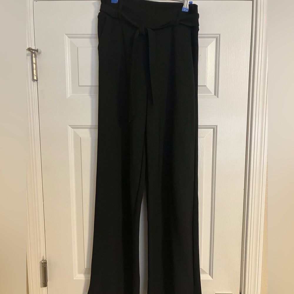 Shosho Black Wide-Leg Pants